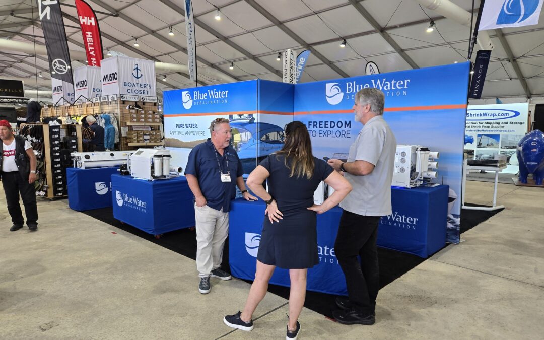 Blue Water Desalination Watermakers on display at Miami International Boat Show